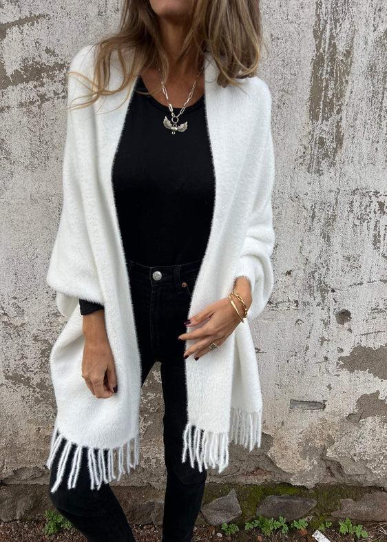 Oversized Tassel Shawl Coat